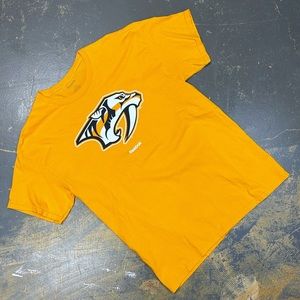 Reebok Nashville Predators NHL Retro Shirt Large Vintage Hockey